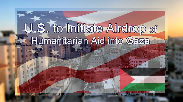 US to Initiate Airdrop of Humanitarian Aid into Gaza Amid Rising Starvation Concerns | CISNewsStudio1s