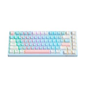 Compact RGB Mechanical Gaming Keyboard - 82 Key Wired USB Keyboard with Backlight