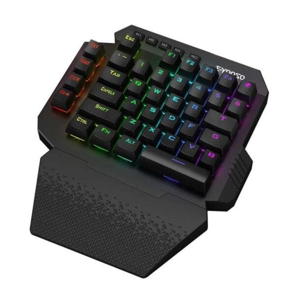 Wireless Mini One-handed RGB Mechanical Gaming Keyboard with 44 Keys & Blue Switch - Image 2