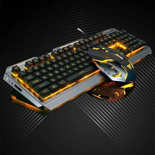 Glowing Mechanical Gaming Keyboard & Mouse Set - Precision Wired Combo - Image 6