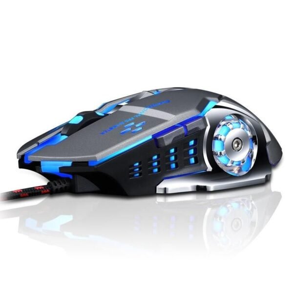 3200DPI High-Precision Gaming Mouse - 8D Wired Optical with Silent Click & LED Backlight