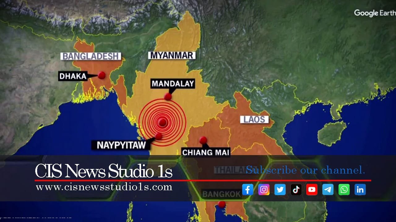 Myanmar Earthquake Death Toll Tops 1000 as Rescue Efforts Intensify | #cisnewsstudio1s