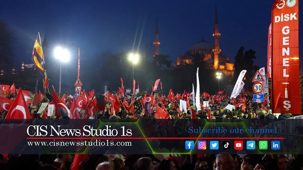 Istanbul Mayor Jailed as Mass Protests Defy Ban | CISNewsStudio1s