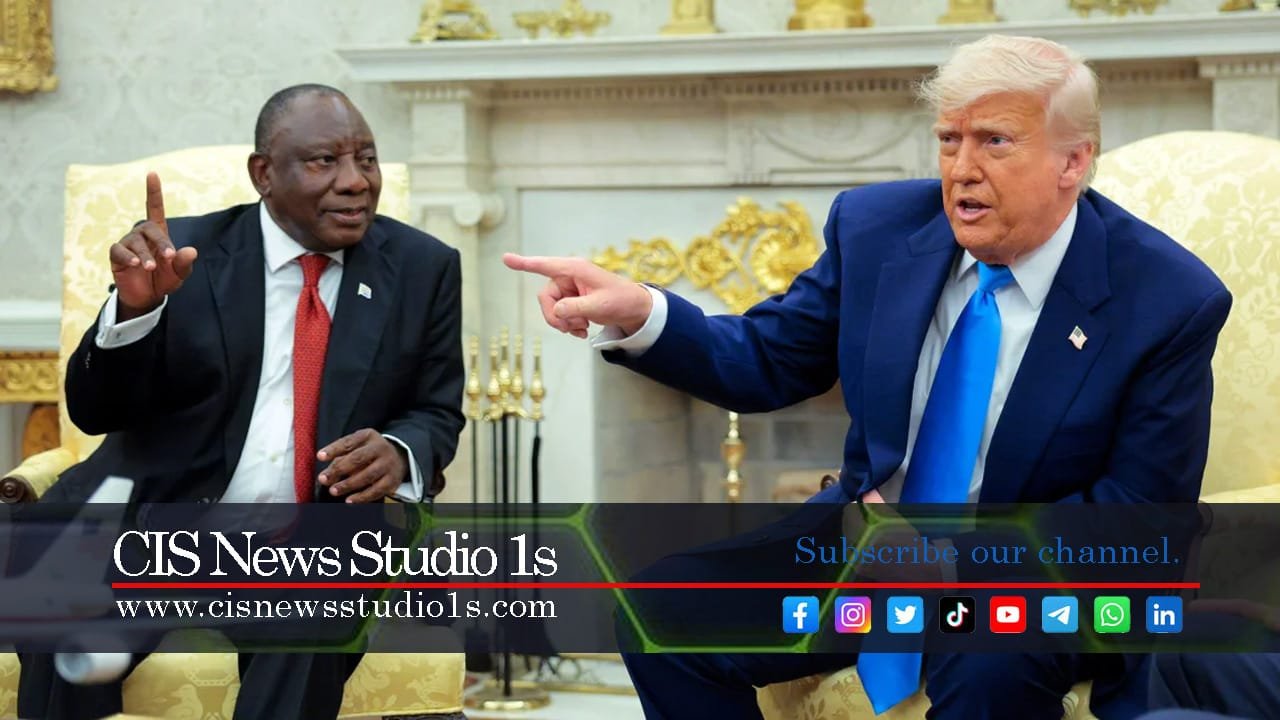 Ramaphosa Meets Trump at White House | #CISNewsStudio1s