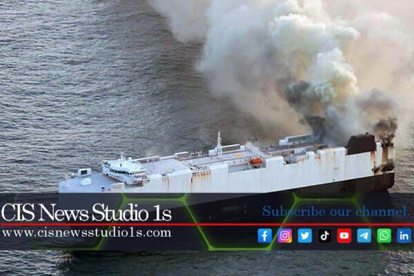 EV-Filled Cargo Ship Ablaze, Left Adrift at Sea | #CISNewsStudio1s