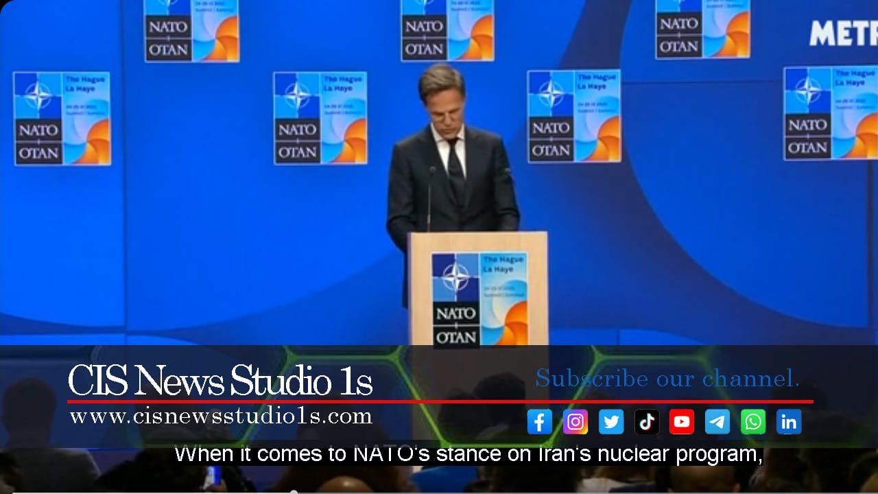 NATO Chief Warns Iran, Urges 5% Defence Hike | #CISNewsStudio1s
