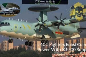 J-10C Fighters Boost Combat Power With KJ-500 Support | #CISNewsStudio1s