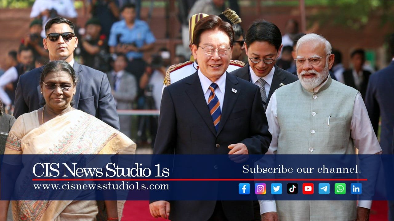 India Welcomes South Korea President at Rashtrapati | #cisnewsstudio1s