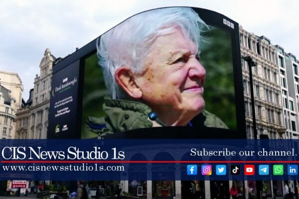 David Attenborough Honored at Piccadilly on 100th | #cisnewsstudio1s