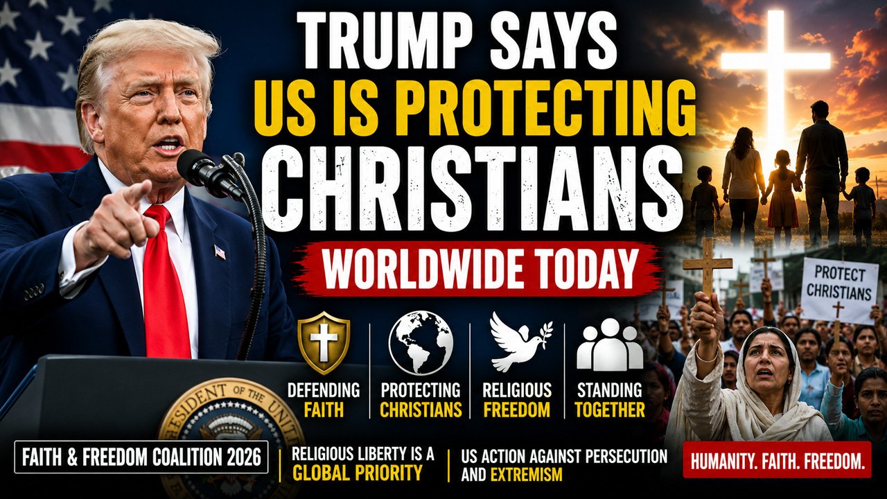 Trump Says US Is Protecting Christians Worldwide Today | #CISNewsStudio1s