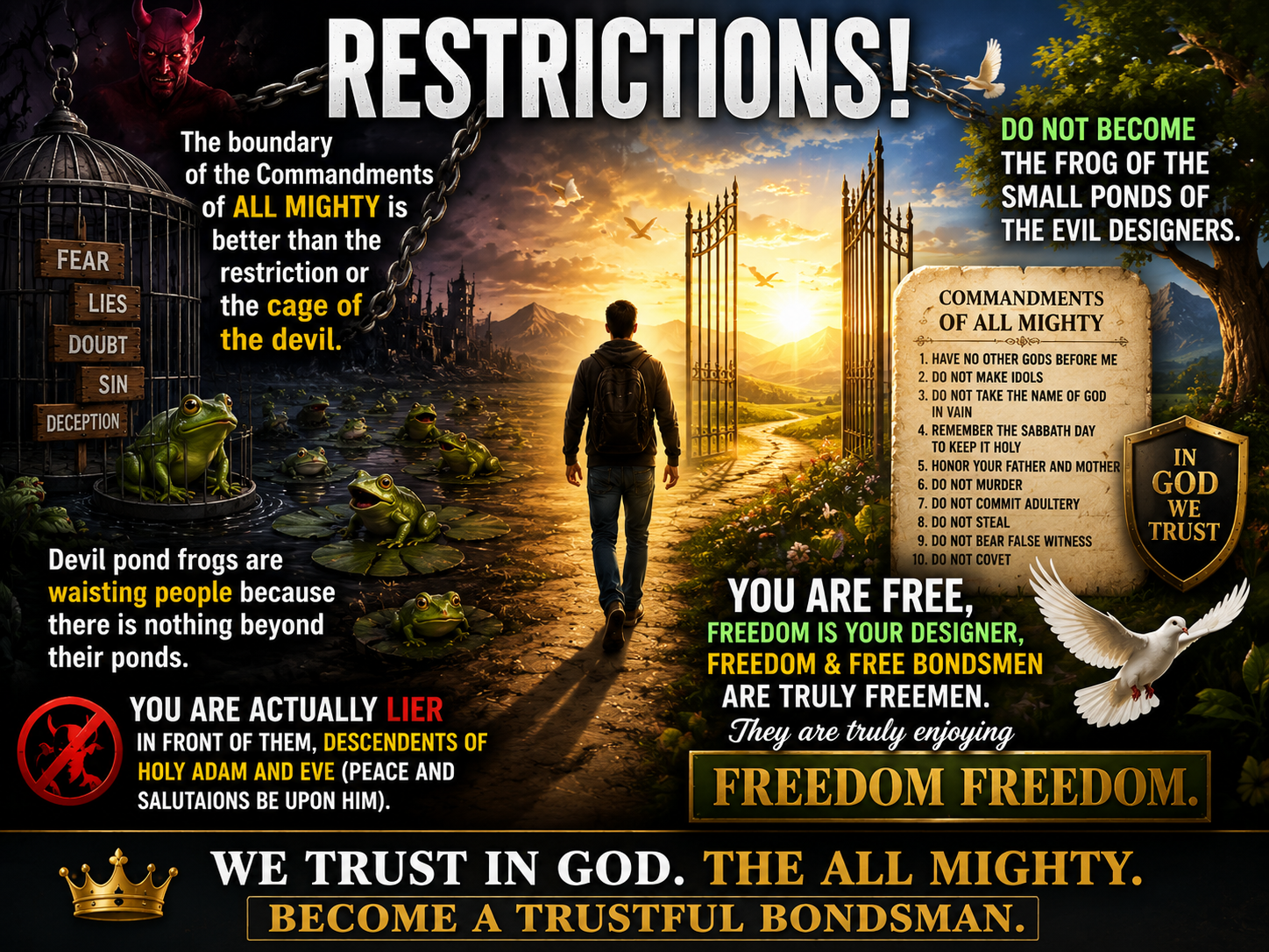 Commandments of THE GOD Lead to Freedom, Not Bondage | #cisnewsstudio1s