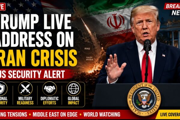 Trump Live Address on Iran Crisis US Security Alert | #cisnewsstudio1s